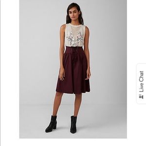 High waisted, cotton corset the skirt